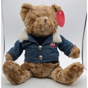 M&M's Candy Swirl Teddy Bear Stuffed Plush Embroidered Jacket Coat 2002